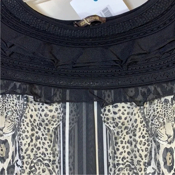 Roberto Cavalli Silk Cheta Kimono Blouse. EU 40. NWT. - Picture 4 of 10